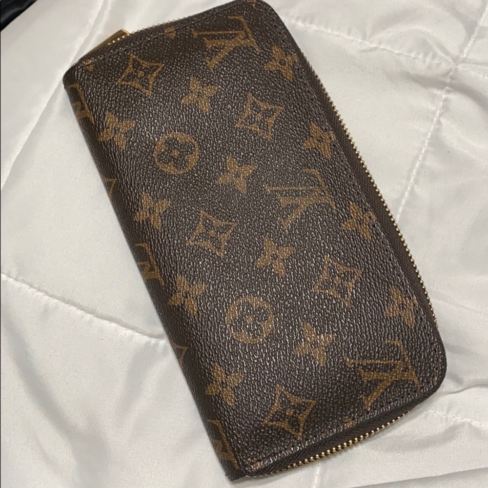 Brown zip around wallet
